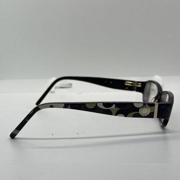 Coach 844 Bernice Small Brown Rectangle Eyeglasses Frame 49-15 130 - Picture 3 of 8